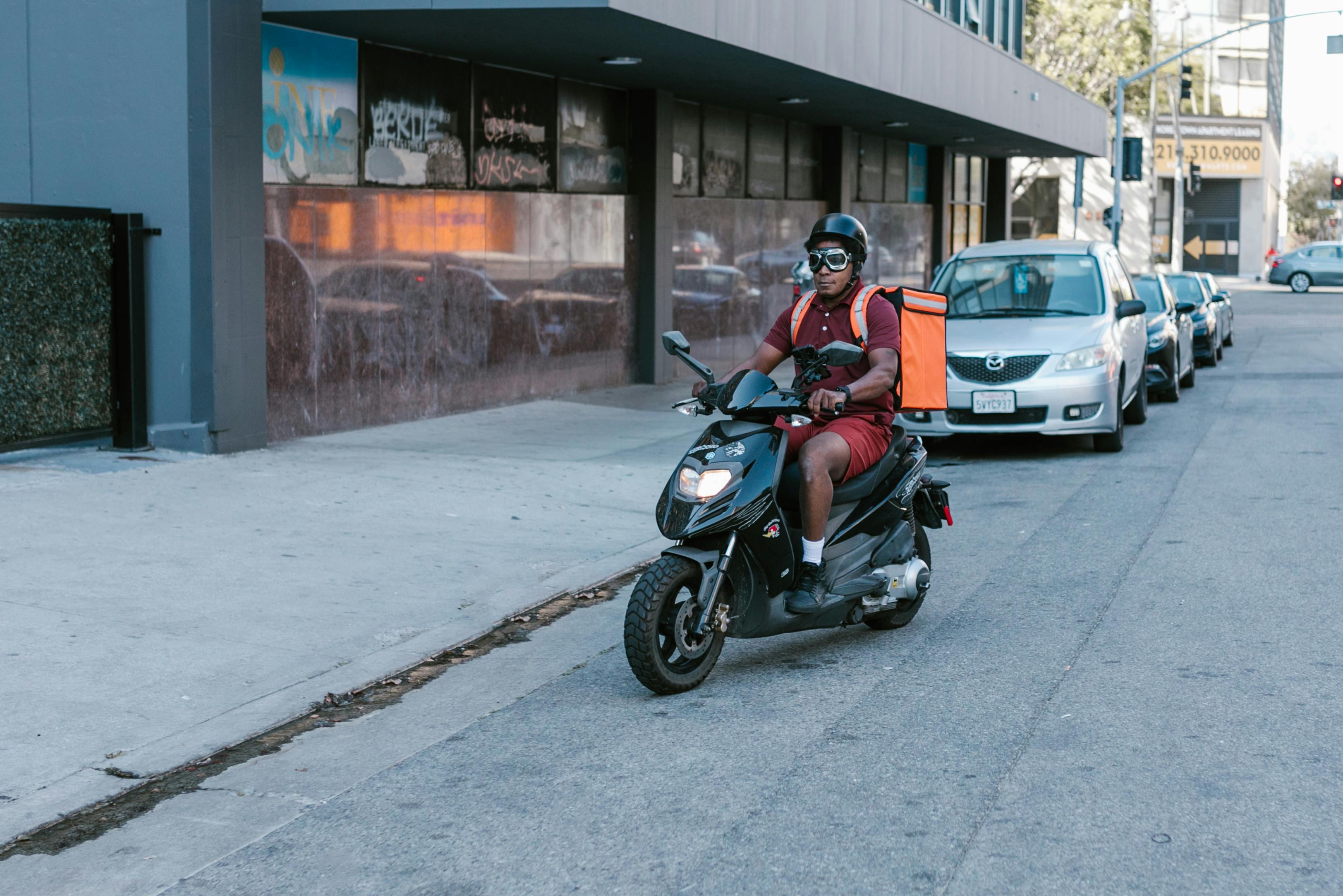 Dispatch rider handling last-mile delivery operations